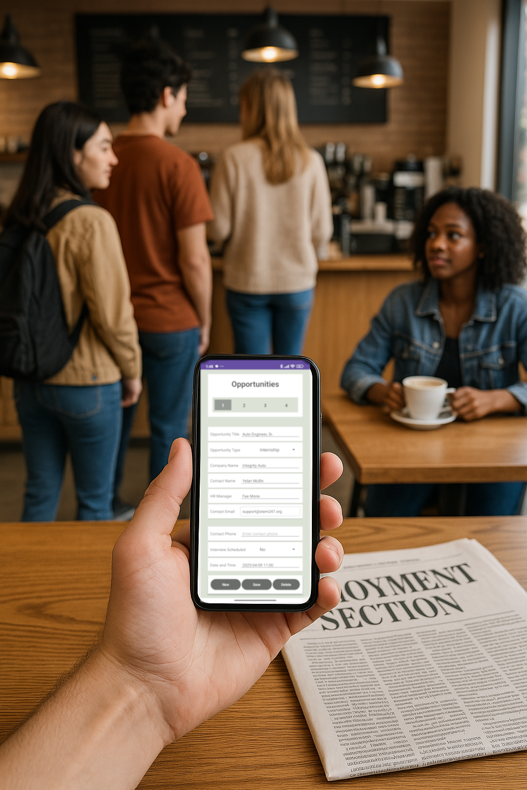 Professionals networking